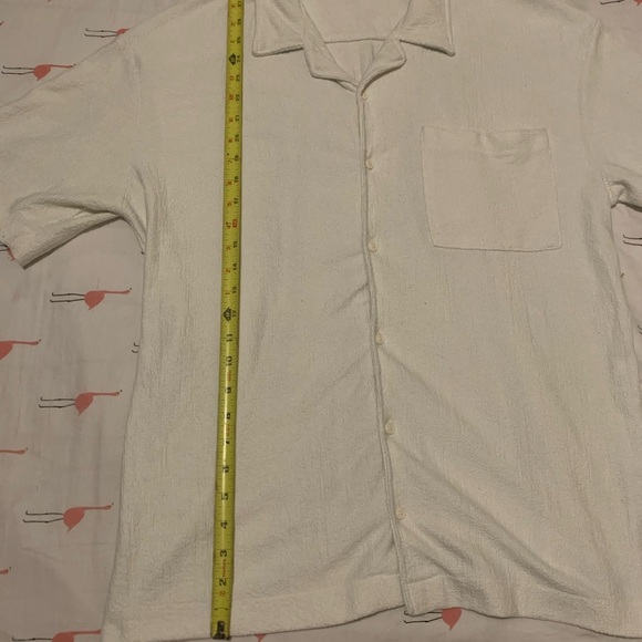 Zara Off-White Textured shirt - Picture 3 of 5